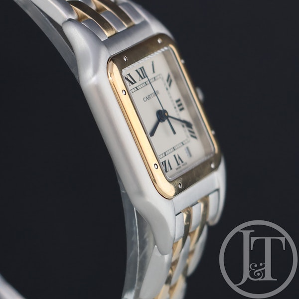 Cartier Panthere 83949 Mid Size Steel and 2-Row Gold 27mm - image 5