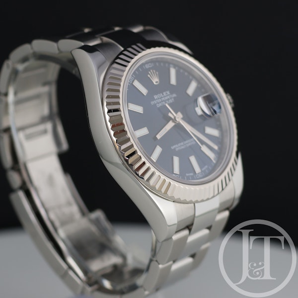 Rolex Datejust II 116334 Blue Baton Dial Oyster - image 3