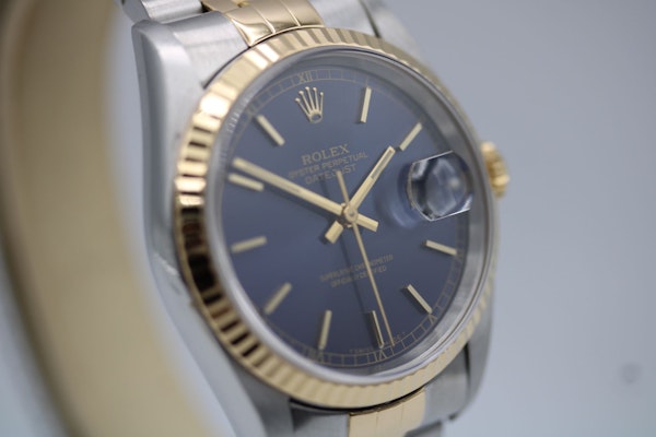 Rolex Datejust 16233 Blue Baton Dial 1998 Box and Papers - image 10