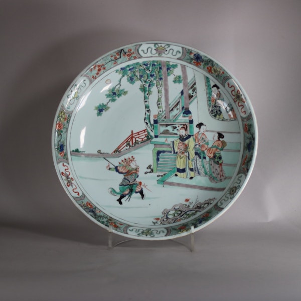 Chinese Famille Verte dish, Kangxi (1662-1722) - image 1