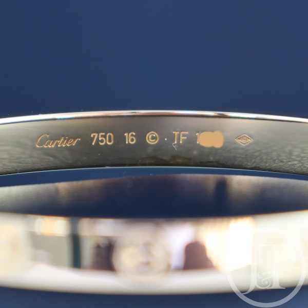 Cartier LOVE Bangle 18ct Yellow Gold Size 16 - image 3