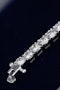 A very fine Diamond Line Bracelet in 18 Ct. White Gold, with a Double Safety Catch. Pre Owned. - image 5