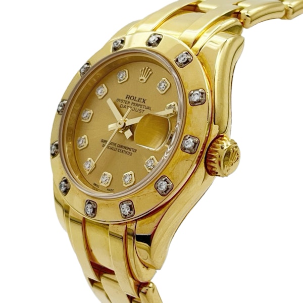 ROLEX LADY DATEJUST PEARLMASTER 80318 FACTORY DIAMON DIAL - image 2
