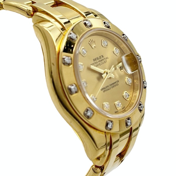 ROLEX LADY DATEJUST PEARLMASTER 80318 FACTORY DIAMON DIAL - image 3