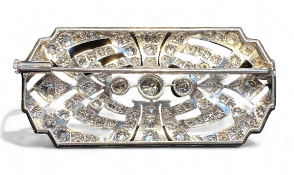 A Fine Art-Deco Diamond Brooch  -  Michael Marks - image 2
