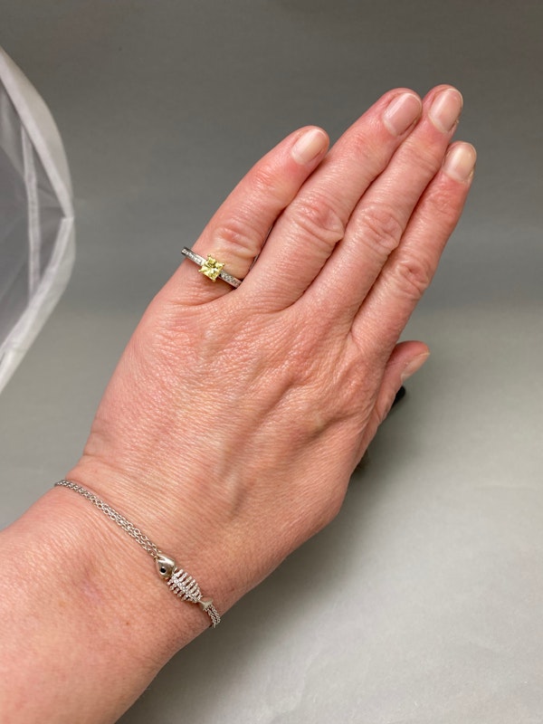 Fish Bone Diamond Bracelet in 18ct White Gold date modern, Lilly's Attic since 2001 - image 6