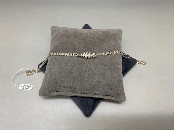 Fish Bone Diamond Bracelet in 18ct White Gold date modern, Lilly's Attic since 2001 - image 3