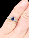 Antique sapphire and diamond engagement ring SKU: 7214 DBGEMS - image 4
