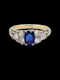 Antique sapphire and diamond engagement ring SKU: 7214 DBGEMS - image 1