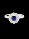 Antique sapphire and diamond daisy cluster ring SKU: 7223 DBGEMS - image 6