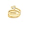 Pear Shape Diamond Spiral Ring In Yellow Gold - image 3
