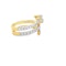Pear Shape Diamond Spiral Ring In Yellow Gold - image 4