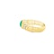 Cabochon Cut Emerald & Diamond Ring - image 2