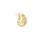 Yellow gold & diamond earrings - image 4
