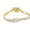 Multicolour Emerald, Ruby, Sapphire & diamond Cluster Bracelet - image 3