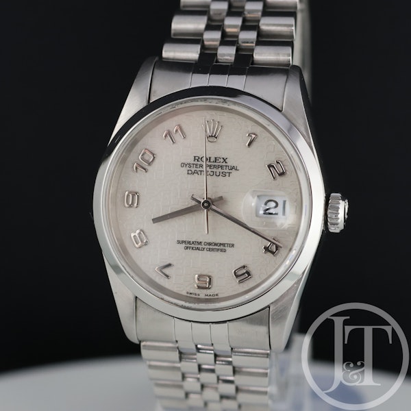 Rolex Datejust 16200 Jubilee Arabic Dial 1998 with Box & Papers - image 2