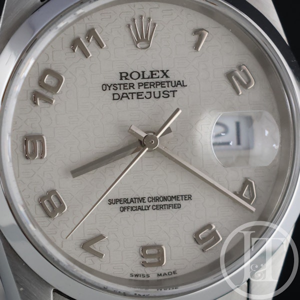 Rolex Datejust 16200 Jubilee Arabic Dial 1998 with Box & Papers - image 4