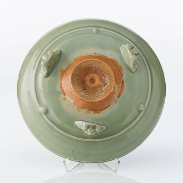 A well-potted small ‘Longquan’ celadon tripod censer, Ming - image 2