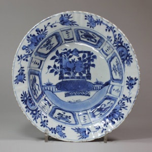 Chinese blue and white klapmuts bowl, Wanli (1573-1619)