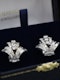 A fine pair of Platinum & 18ct White Gold (tested) Art Deco 2.40 Carat, Diamond Clip Earrings. Circa 1935 - image 1