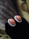 A very fine pair of Coral and Diamond Earrings in 18 Carat Yellow Gold (tested.) - image 3