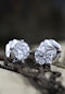 A fine pair of 18 Carat White Gold (Stamped) Diamond Earrings, two Round Brilliant Cut Diamonds of 3.03 Carats, G Colour & SI2 Clarity Pre-owned - image 2