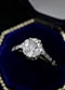 A very fine Platinum & 18 Carat Gold (tested), Old Cut Diamond Solitaire Ring, with Diamond Set Shoulders. Circa 1930. - image 1