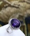 A very fine Amethyst and Diamond Cocktail Ring in 18ct. White Gold (tested).  Late 20th Century (pre-owned) - image 3