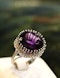 A very fine Amethyst and Diamond Cocktail Ring in 18ct. White Gold (tested).  Late 20th Century (pre-owned) - image 4