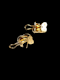 Pair of 18ct gold day earrings SKU: 7255 DBGEMS - image 2