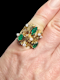 1960's organic 18ct gold with emeralds and diamonds SKU: 7260 DBGEMS - image 2