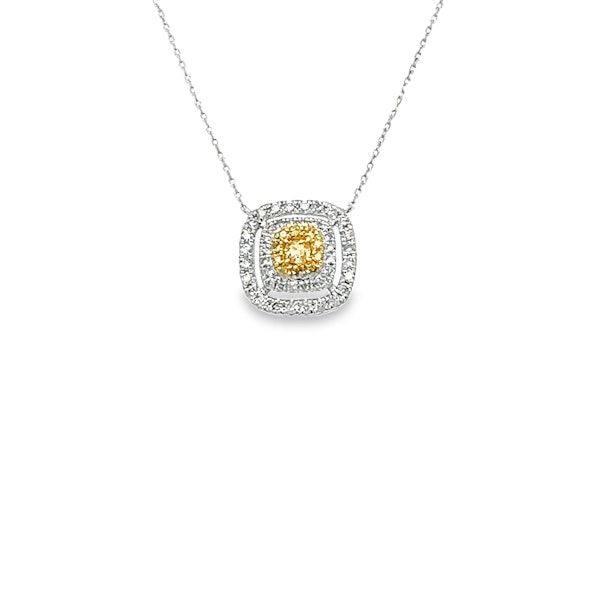 Yellow diamond pendant - image 1