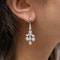 Art Deco Diamond and Platinum Drop Earrings, Circa 1920 - image 2