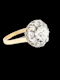 Fine Antique diamond cluster engagement ring SKU: 7268 DBGEMS - image 2