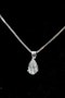 A very fine Pear Shaped  Diamond Pendant, independently assessed as being of 1.81 Carats (weighed), G Colour and SI Clarity, on an 18 Carat (marked) White Gold Chain. - image 2