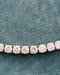 A fine 18 carat White Gold (stamped),  8.00 Carat Diamond "Riviere" Necklace. Pre-owned - image 3
