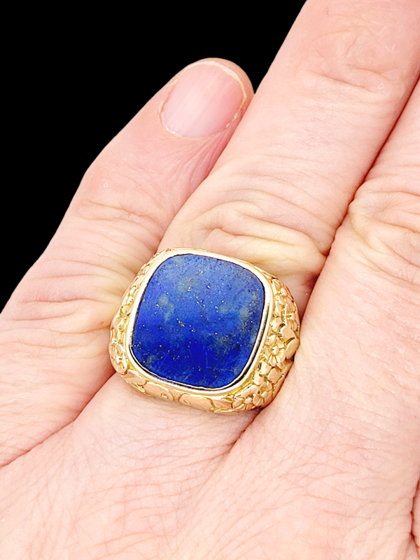 Lapis lazuli signet ring SKU: 7271 DBGEMS - image 5