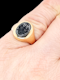 Small seal engraved bloodstone gold signet ring SKU: 7272 DBGEMS - image 1