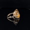 1960's Gold Oval Citrine Ring - image 1
