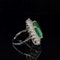7.98 carat Colombian emerald cluster ring - image 4