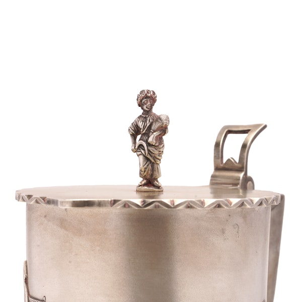 Antique Russian silver tankard with embossed scenery, Moscow, 1895 - image 7