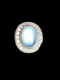Moonstone and diamond dress ring SKU: 7303 DBGEMS - image 1