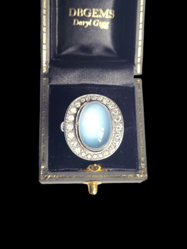 Moonstone and diamond dress ring SKU: 7303 DBGEMS - image 2