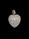 Antique diamond heart pendant SKU: 7295 DBGEMS - image 1