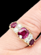 Impressive natural ruby and diamond antique ring SKU: 7291 DBGEMS - image 3