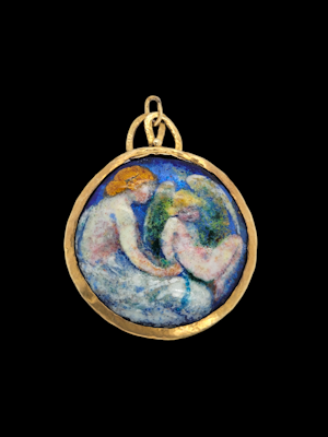 Guild of Artists enamel arts and crafts pendant SKU: 7290 DBGEMS