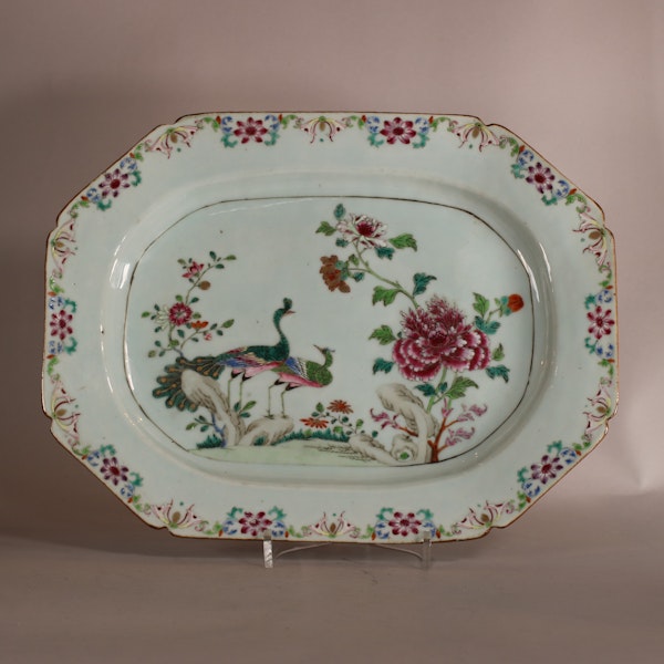 Chinese double peacock platter, Qianlong (1736-1795) - image 1