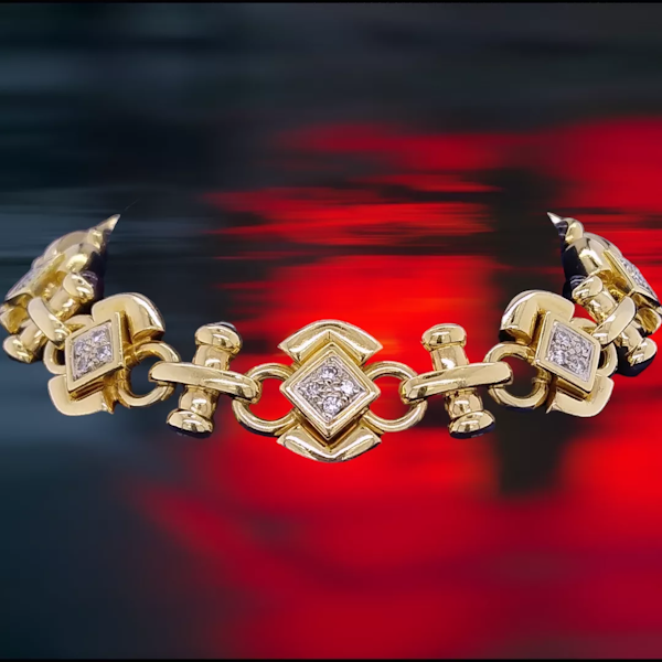 Vintage Italian gem set bracelet. - image 3