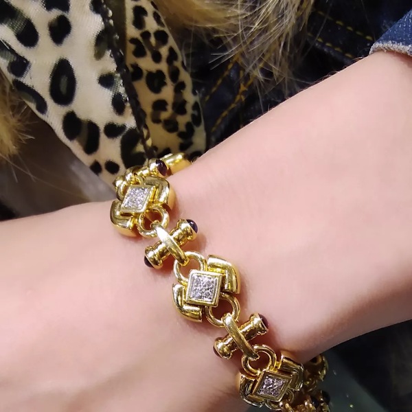 Vintage Italian gem set bracelet. - image 8