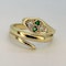 Vintage Designer Quinn Gold Snake Ring CHIQUE TO ANTIQUE Stand 375 - image 1